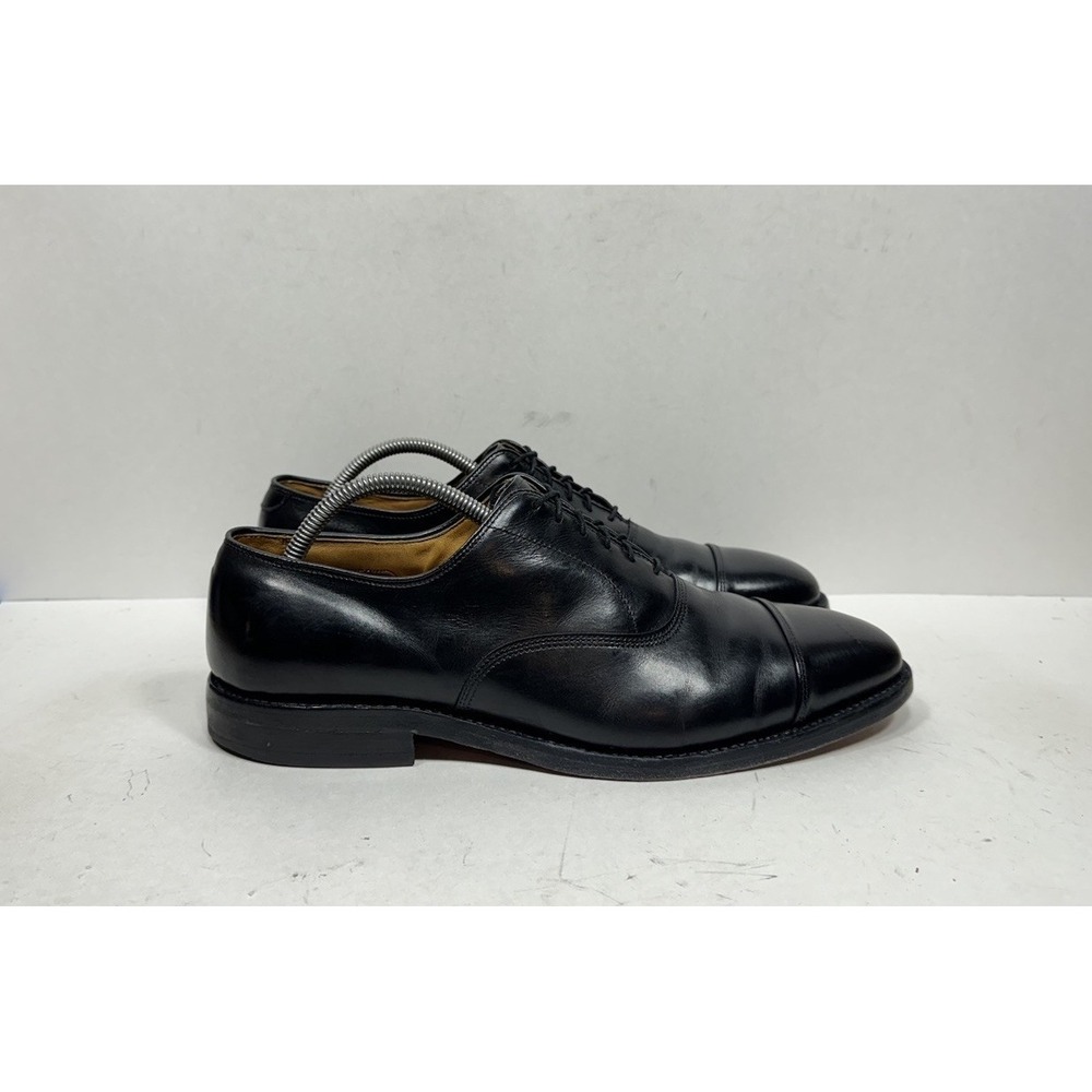 Allen‎ Edmonds Park Avenue Black Cap Toe Leather Oxfords Dress Shoes Men's 9.5 D